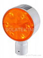 H-906 Double Side Solar Road Edge Warning Light (Aluminum Round Case)