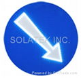 H-117 Solar Powered Circular Route Arrow Sign