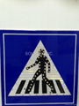 H-124 Solar Pedestrian Crossing Sign 1