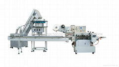 Auto disposable syringe horizontal pillow packing machine