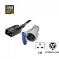 IEC320 C20 IEC309 16A 2P+E 服务器 路由器 PDU 电源线 1