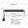 突破PDU插座八位10A万用输出1.5平方3米UPS直接入插头IEC320-C14 1