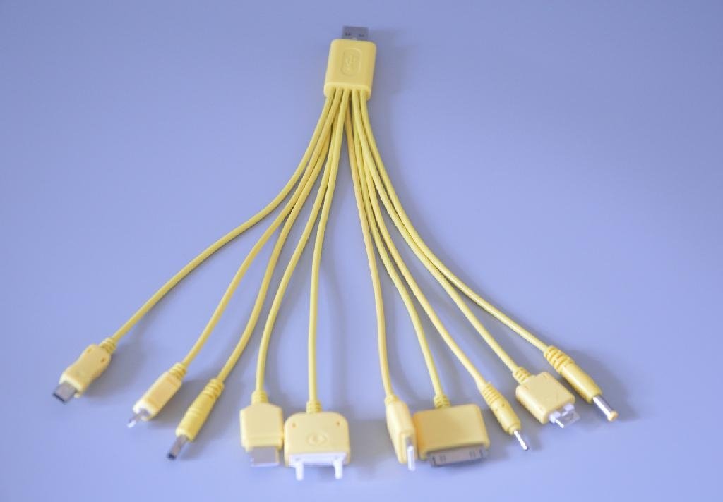 10 in 1 charging cable yellow color 3