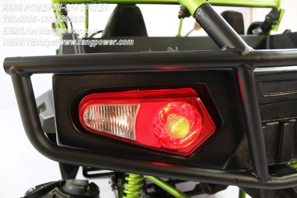 brake open light with turning light bumper full covered shaft utv 150 for sale