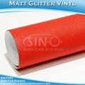 Matt Glitter Diamond Red Vinyl Film For Car