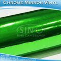 Stretchable Chrome Mirror Green Car Wrap Foil