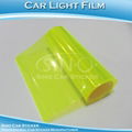 Fluorescence Yellow Car Light Vinyl Film