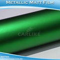 CARLIKE CL5503 Chrome Metallic Matt Dark Green Vinyl Wrap Car