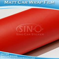 Matt Red Car Vinyl Wrap Film