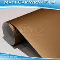 Matt Brown Car Color Change Vinyl Film