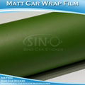 Matt Army Green Car Wrapping Film