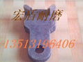 Embedded tungsten titanium alloy block wear resistant hammer 5