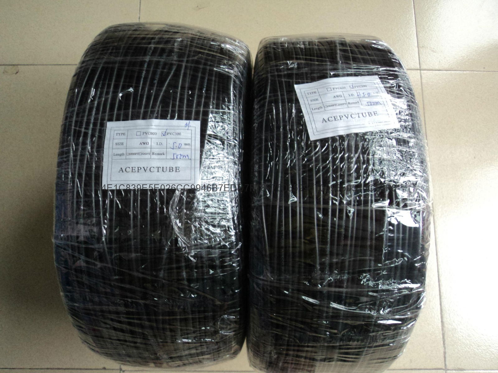 PVC casing, the black black PVC tubes, black rubber hoses
