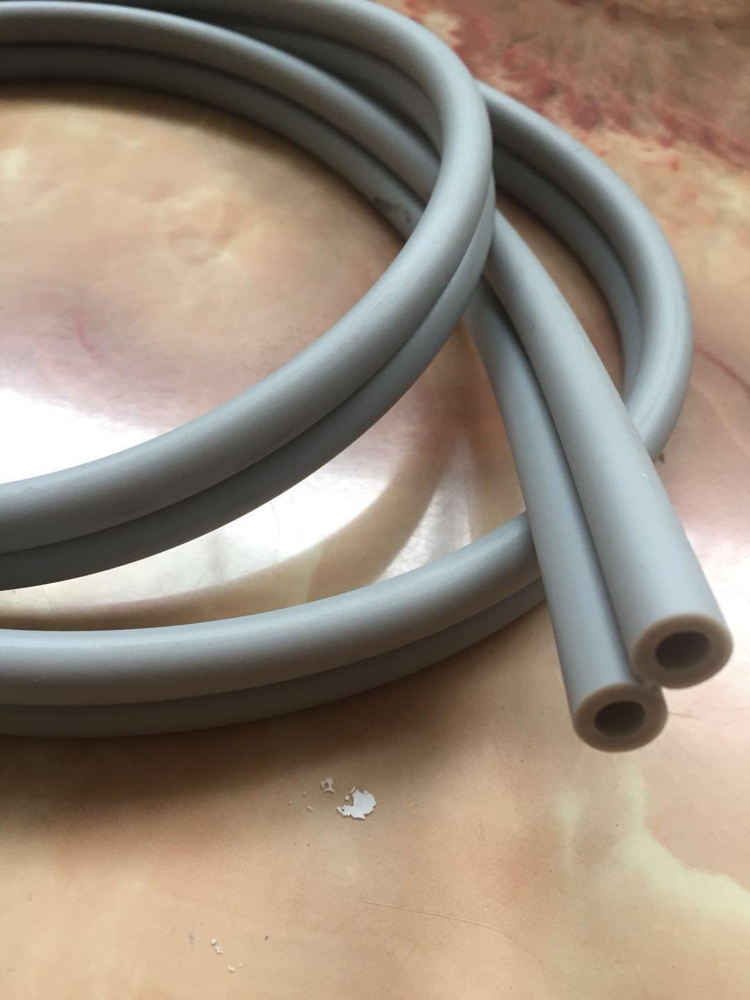 PVC double row pipe, double row hose, double - hole hose, double - hole pipe  4