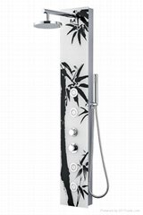 bamboo design Tempered Glass Shower Panels