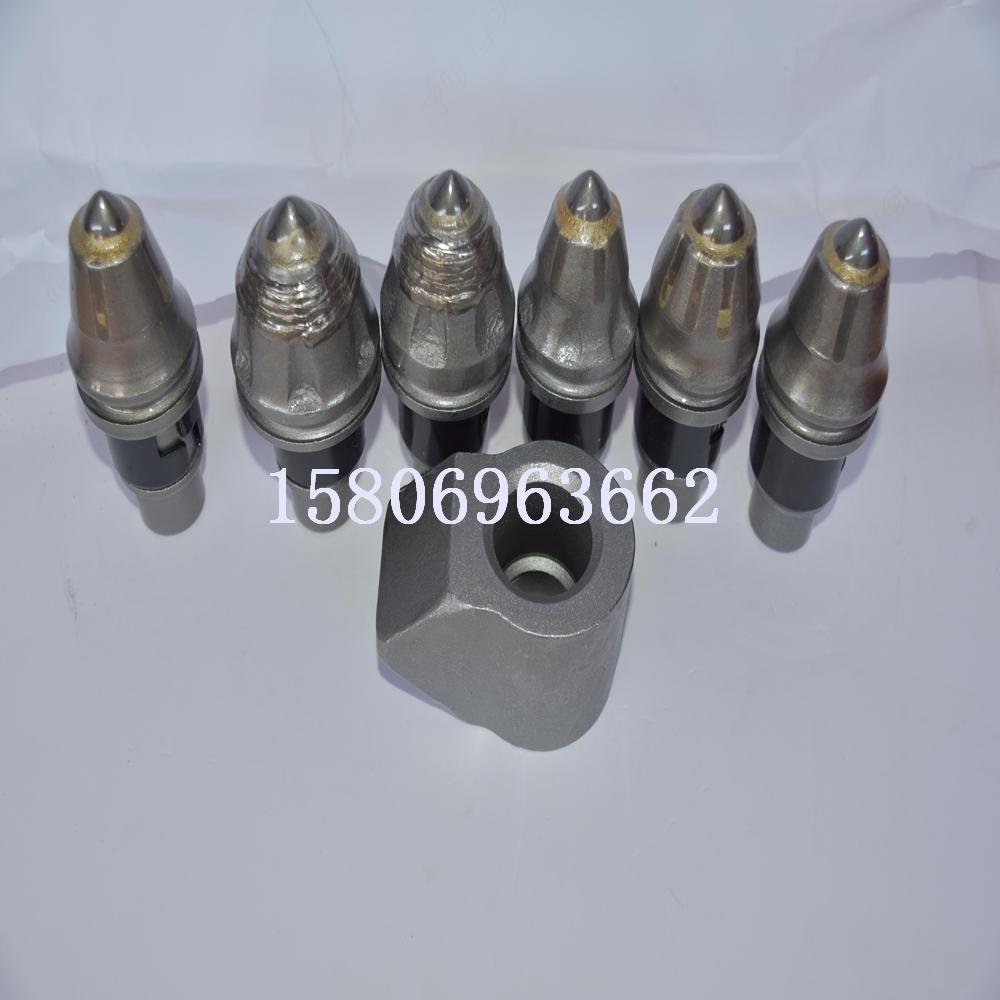 Foundation Piling Machine 3055Carbide Conical Boring Cutter Bits Augers Teeth  4