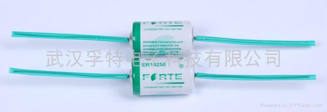 3.6V battery ER14250 1/2AA size ER14250M 3