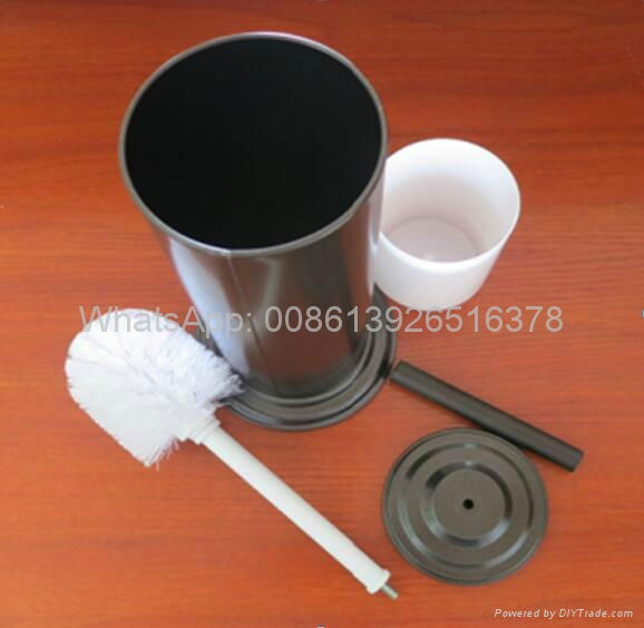 Metal Toliet Brush Holder Tin box 2