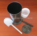 Metal Toliet Brush Holder Tin box 2