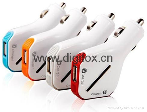 Dual USB Car Charger for iPhone 6S,iPad,Sumsang,LG Etc