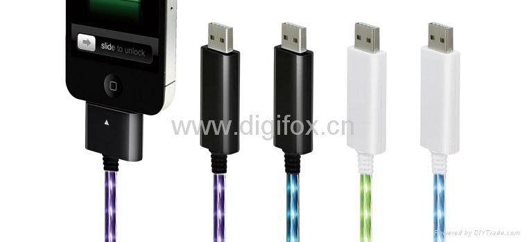 Visible Flowing Current Cable for iPad,iPhone,iPod. 5