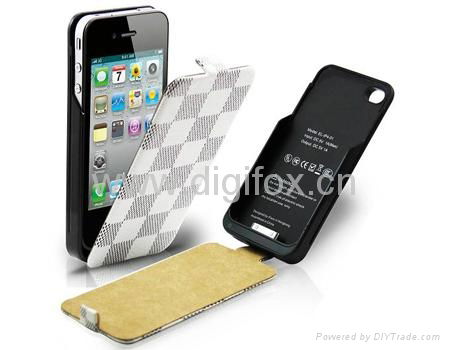 Supercharged Leather Power Case, Power Pack for iPhone 5