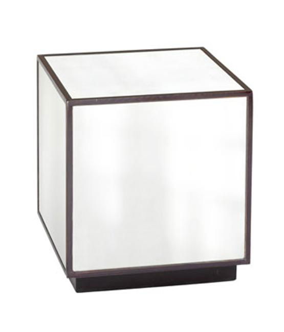 mirror cube table
