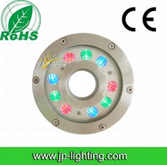 9W RGB LED fountain lights with IP68