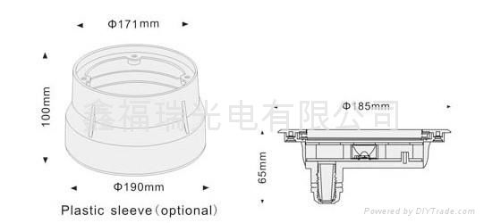 LED underwater light with IP68   2