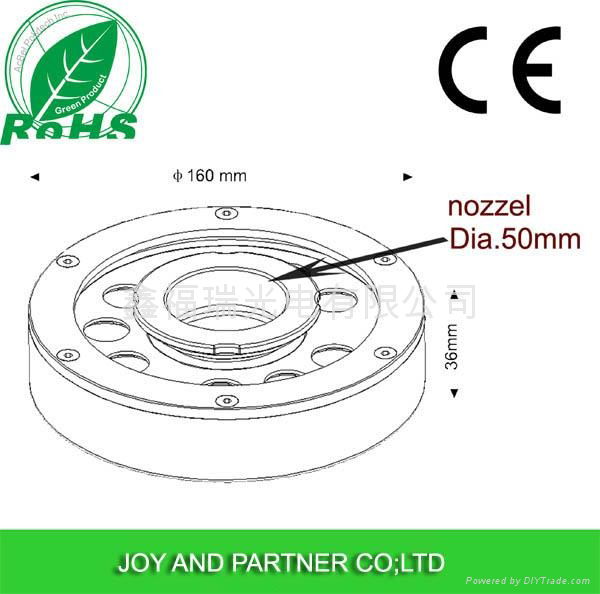 9W RGB LED fountain lights with IP68 4