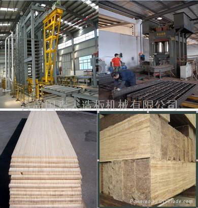  Press for bamboo strand woven board production line