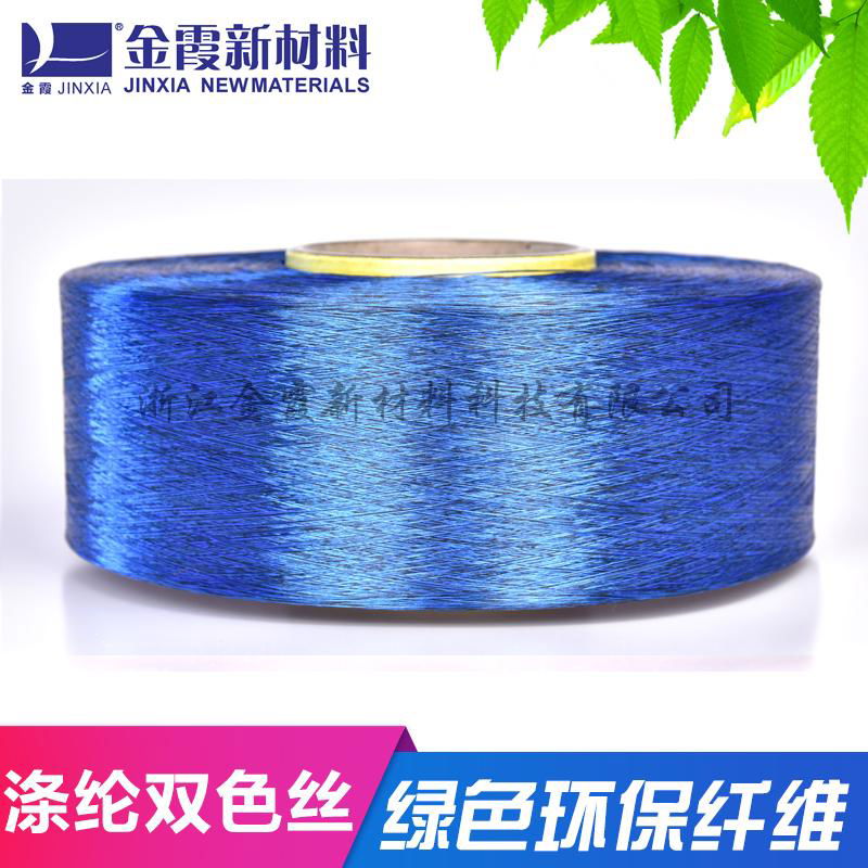 Colorful Fancy Polyester Bicolor, multicolor composite yarn 3