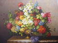 traditional flower oil painting