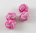 silk knots; cufflink