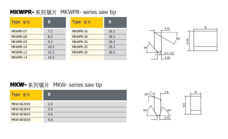 Carbide Saw Tips 3