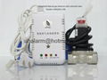 Home gas detector alarm with shutoff valve