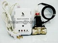 Gas leak detector linkage solenoid valve