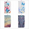 PU Leather Wallet Protective Flip Case Cover for Apple Iphone 4 4s 1