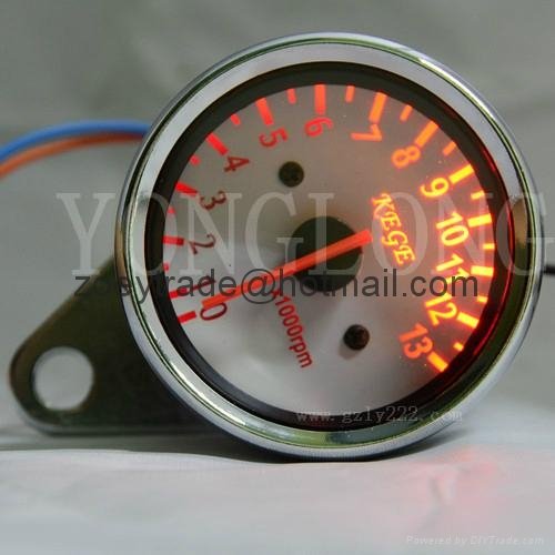 KEGE Odometer Speedometer Tachometer Gauge Motorcycle Motorbike Backlight