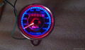 KEGE Motorcycle Classic Dual LED Odometer Speed SpeedoMeter Gauge 60mm 0-180km/h