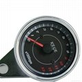 KEGE Motorcycle Classic Dual LED Odometer Speed SpeedoMeter Gauge 60mm 0-180km/h 4