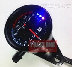 KEGE 3 light LED speedometer black shell
