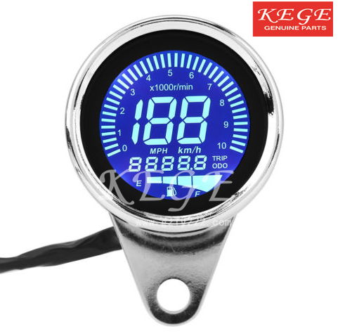 KEGE LCD LED Digital Speedometer with RPM