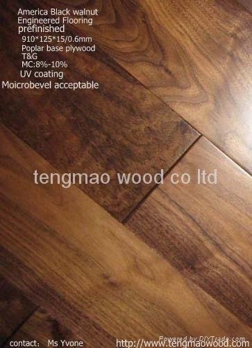 black walnut engineered wood flooring