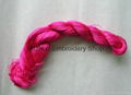 Hand-dyed natural mulberry silk embroidery floss threads