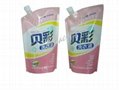 Washing Liquid Pouch with Spout