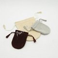 Fake Suede Drawstring Pouch
