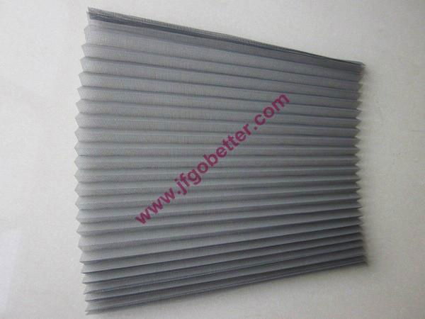 plisse window screen mesh