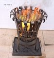 CMC Cast Iron Chiminea And Steel Fire Basket