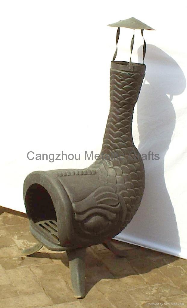 CMC Fish Chiminea Outdoor Fireplace - China - Manufacturer - PRODUCT